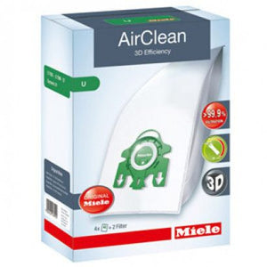 Miele AirClean 3D Efficiency Filter Bags Type U ·  4 Pack